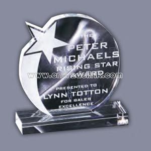 optical crystal glass award