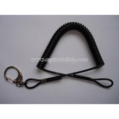 plastic spring keychain