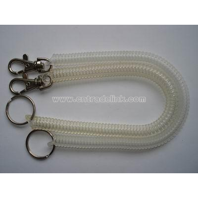 plastic spring keychain