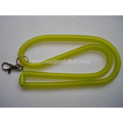 plastic spring keychain