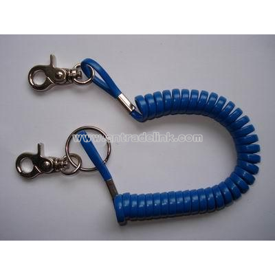 plastic spring keychain