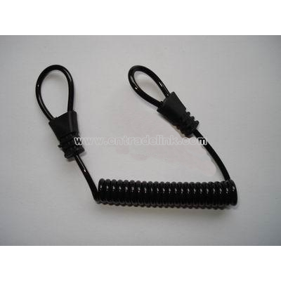 plastic spring keychain