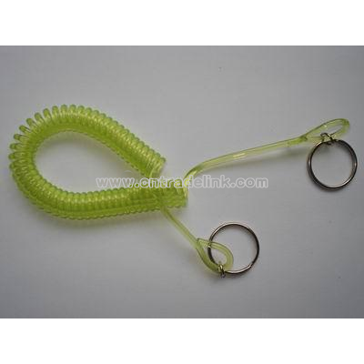 plastic spring keychain