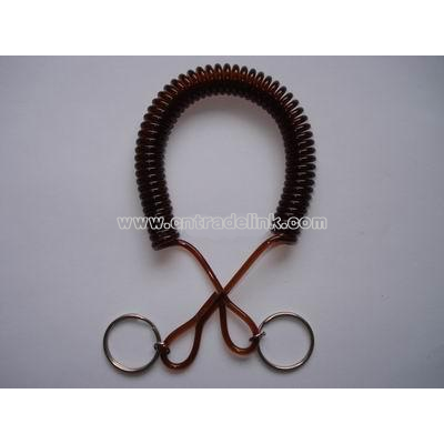 plastic spring keychain