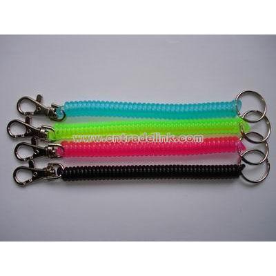 plastic spring keychain