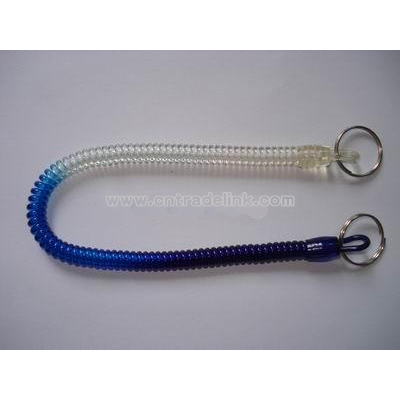 plastic spring keychain