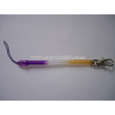 plastic spring keychain