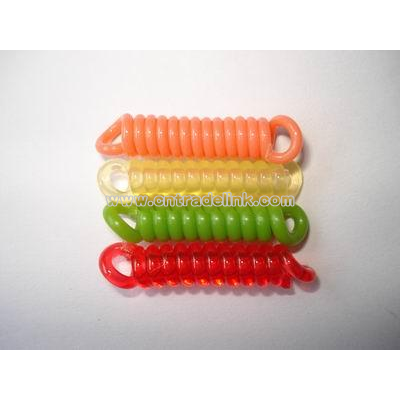 plastic spring keychain