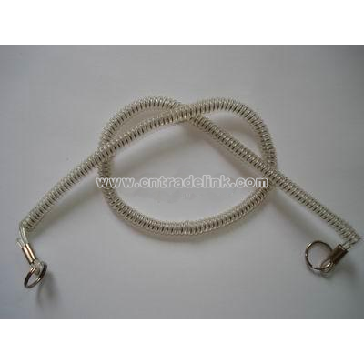 plastic spring keychain