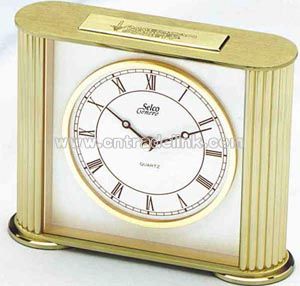 solid brass clock