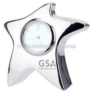 star shape desk quartz clock