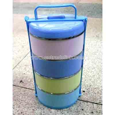 steel heat-retaining dinner bucket (4-layer)