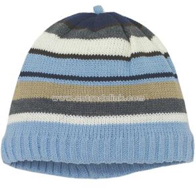 striped sweater cap