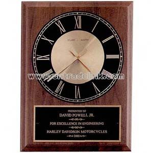 walnut quartz movement clock