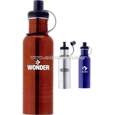 wide mouth stainless steel water bottle with spout