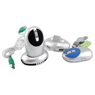 wireless mouse with USB hub